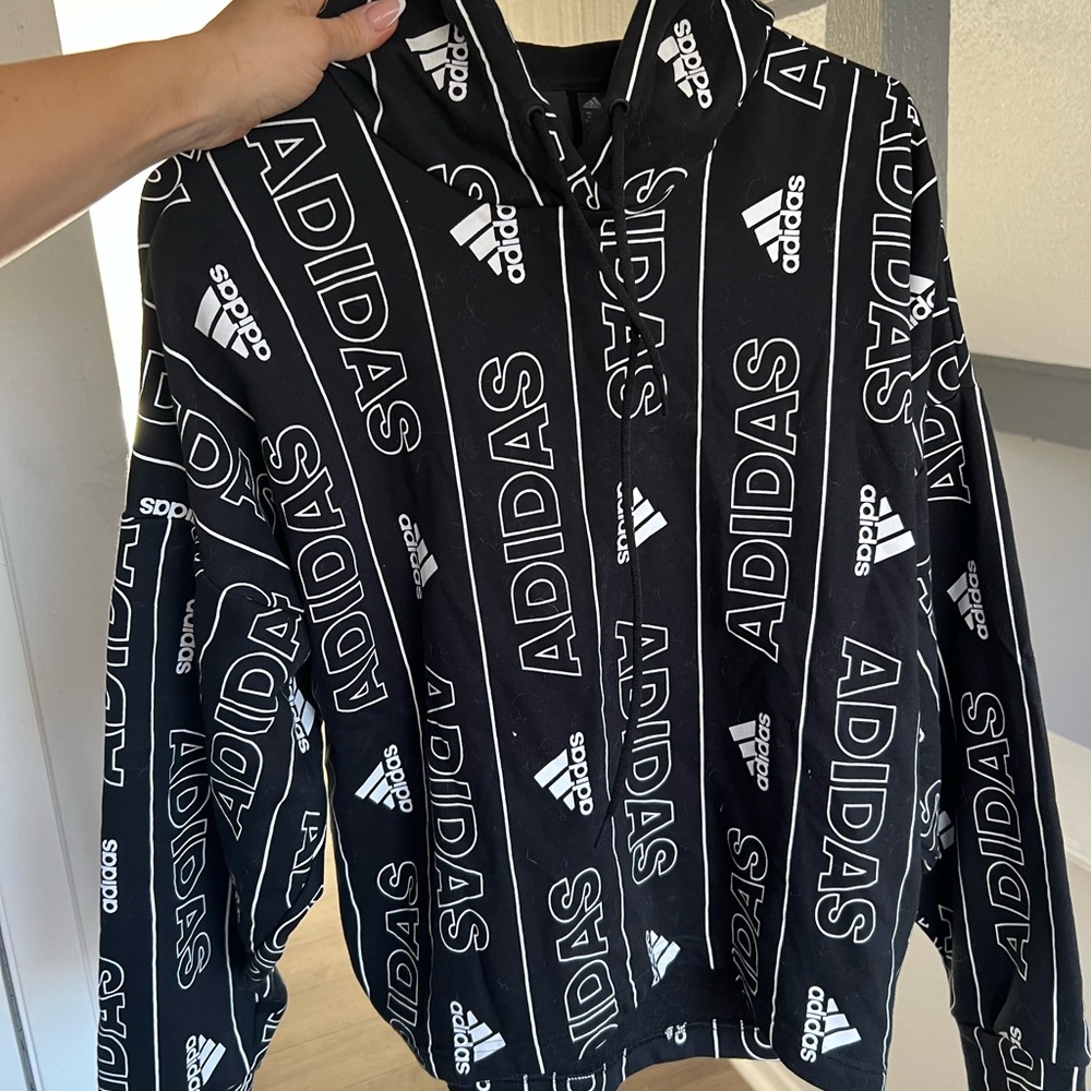 Adidas Black Logo Hoodie